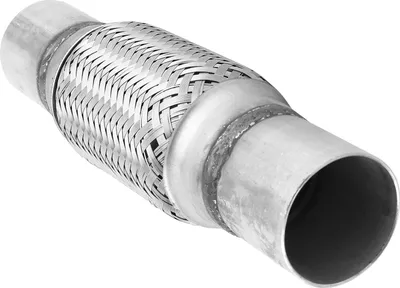 Image de Soufflet de tuyau d'échappement flexible, raccord tressé en acier inoxydable, tuyau flexible, 52 x 260 mm, installation soudée