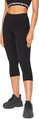 Produktbild von Bellivalini Neon Leggings Damen High Waist 3/4 BLV50-298 (Schwarz, S)