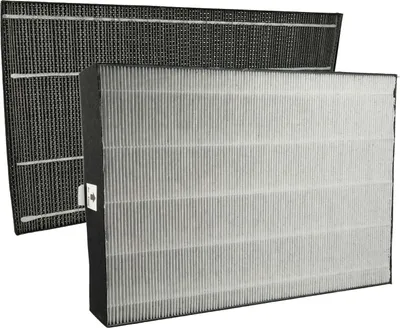 Produktbild von vhbw 2-teiliges Filter-Set Ersatz für Sharp FZ-A61DFR, FZ-A61HFR für Luftreiniger - Aktivkohlefilter, HEPA-Filter