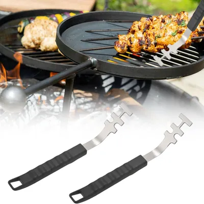 Produktbild von Grillrostheber 27 cm, 2 Stück, Edelstahl, für Camping