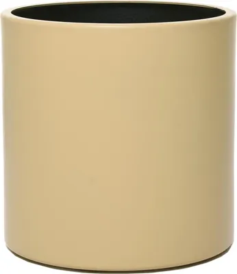 Immagine prodotto di Vaso da fiori NEW RONDO in alluminio beige 25x25 cm ##