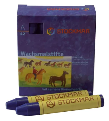 Obrázok produktu pre Stockmar 330-09 Voskové pastelky - modré - 12 ceruziek