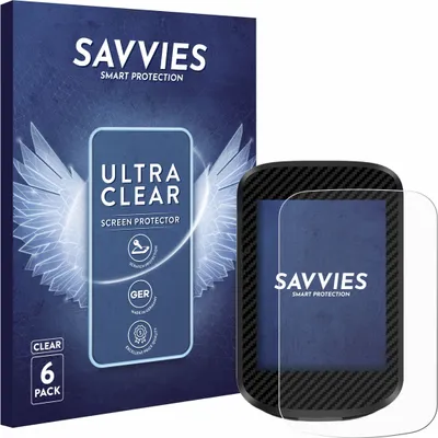 Produktbild von 6x Für iGPSPORT BSC300T Schutzfolie Savvies Displayschutz Display Schutz Folie Klar Transparent