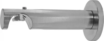 Produktbild von BASIT  Innenlauf Gardinenstange selber zusammenstellen Edelstahl look Metall Ø 16mm Einzelteile