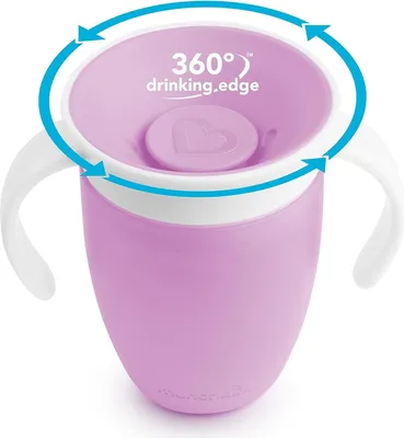 Obrázok produktu pre Munchkin Kubek treningowy Miracle 360° fioletowy 207ml