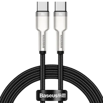 Obrázok produktu pre Kabel Baseus Cafule Series Metal Data USB-C / USB-C PD QC SCP 100W 5A 1 m - czarny