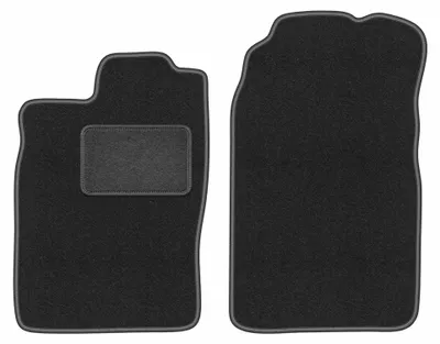 Immagine prodotto di Tappetini anteriori in moquette per Saab 900 II 1994-1998 (hatchback/liftback) – 2 pezzi, grigio grafite, su misura – Wielganizator LUX