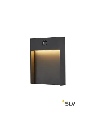 Produktbild von SLV 1002954 FLATT SENSOR Outdoor LED Wandaufbauleuchte 3000K IP65 anthrazit