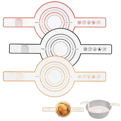 Image de Solidchoice - Ensemble de 3 tapis de cuisson en silicone pour pain et pâtisseries