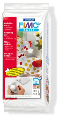 Zdjęcie produktu dla Staedtler FIMO air basic 8101, Glinka do modelowania, Biały, 1 szt., 1 kol., 24 h, 1 kg