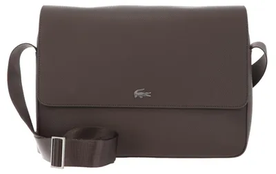 Image de LACOSTE sac à épaule bandoulière sac pour tablette Lacoste Business Messenger Bag Morel marron foncé