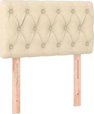 Produktbild von vidaXL Kopfteil Creme 80x7x78/88 cm Stoff