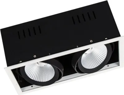 Produktbild von LEDVANCE Spot Multi, Einbaustrahler, 2 Glühbirne(n), LED, 4000 K, 2700 lm, Schwarz, Weiß
