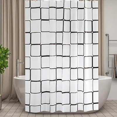 Immagine prodotto di Tenda da doccia antimuffa extra lunga, antibatterica, 220 cm, in PEVA