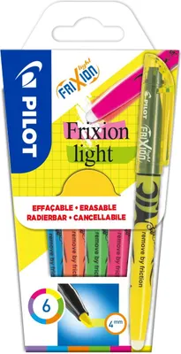 Produktbild von Textmarker FriXion Light Soft - M 6er Etui pastell. Packung mit 12 Stück