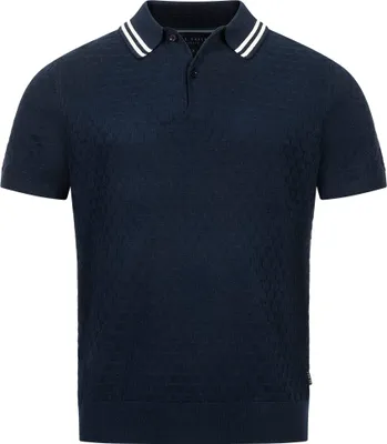 Produktbild von 03|TED BAKER Mahana Stitched Herren Polo-Shirt 267386-NAVY