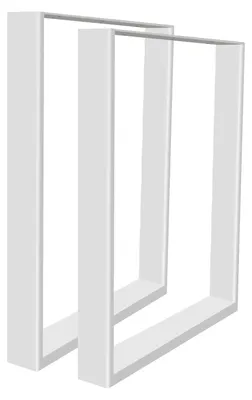Produktbild von Möbelbein, langlebige Stahlkonstruktion, modernes Design, WEISS