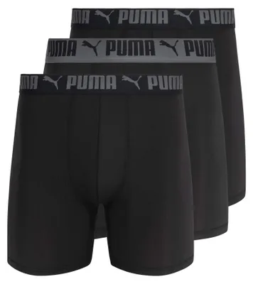 Produktbild von Puma Herren 3 Pack Athletic Fit Boxer Briefs Retroshorts, Castlerock, Medium (3e