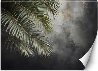 Immagine prodotto di Murale XXL palme natura concreta carta da parati per pareti 450x315 cm colore Grigio tema Natura e botanica