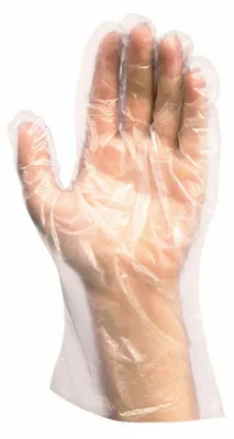 Produktbild von 500x PE-Einweghandschuhe für Damen transparent