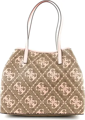 Produktbild von GUESS Damen Shopper Vikky Latte Logo/Pale Rose