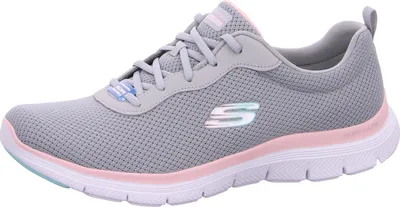 Produktbild von Skechers Flex Appeal 4.0 sportlicher Schnürer Grau