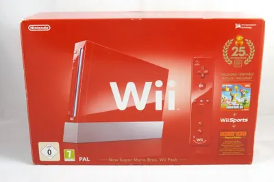 Produktbild von Nintendo Wii Konsole (RVL-001) Rot New Super Mario Bros. Wii Edition in