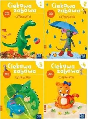 Immagine prodotto di Ciekawa zabawa 4-latki Karty pracy cz. 1-4 2021 NE