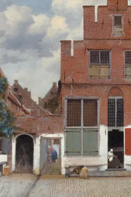 Obrázek produktu pro Johannes Vermeer Kunstdruck Bild - StraÃźe In Delft, 1657-1658 (180 x 120 cm)