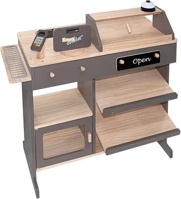 Imagen del producto de Tienda de juguete de madera para niños, con caja registradora. Modelo 4755