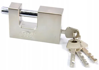 Produktbild von Handmet Kłódka trzpieniowa 70 mm Stahl 4 Schlüssel