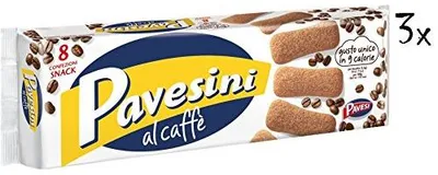 Produktbild von 3x Pavesi Pavesini Kekse Kaffee coffee Biscuits 200 g 8 stick kuchen cookies