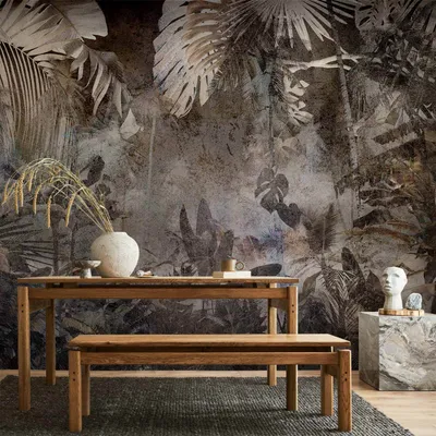 Produktbild von Vlies Fototapete - Mysterious Jungle 400x280 cm Blätter b-A-0832-a-a