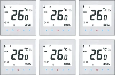 Zdjęcie produktu dla 6X Anself 16A LCD termostat pokojowy termostat elektryczny ogrzewanie podłogowe programowalny tygodniowy regulator temperatury pokojowej【16A ogrzewanie elektryczne】