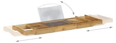 Obrázok produktu pre Relaxdays 10022179, Drevo, Bamboo, Žehlička, Polyester, 745 mm, 107,5 cm, 230 mm, 55 mm