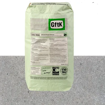 Obrázok produktu pre vdw 400 ZementfugenMörtel 25kg zementgrau