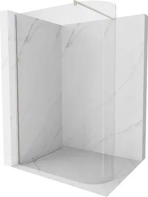 Obrázok produktu pre Mexen Kioto Walk-in zakrivená sprchová zástena 90 x 200 cm, priehľadná 8 mm, brúsená nerezová oceľ - 800-090-101-97-06