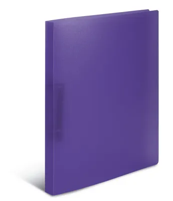 Produktbild von HERMA Ringbuch A4 Violett Lila Transluzent, schmal, 2 Ringe, 25 mm breit, Ringordner aus Kunststoff mit Niederhalter für Kinder, Jungen und Mädchen