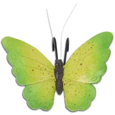 Produktbild von Pro Garden Blumentopf Anhanger Schmetterling - grun - 13 x 10 cm