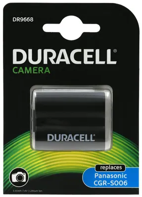Produktbild von Duracell Akku für Panasonic Typ CGR-S006E