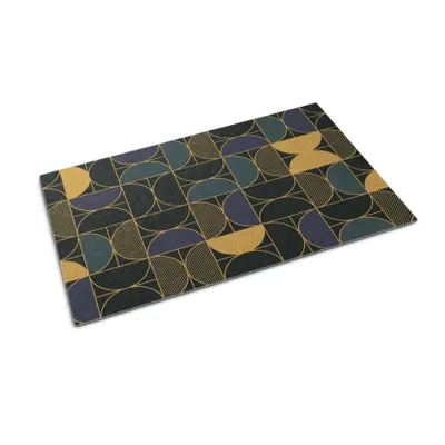 Obrázok produktu pre Rohožka na dvere - Rohož na zachytávanie nečistôt - Nekĺzavá vnútorná vonkajšia rohož - 60x40 cm - Geometrický vzor