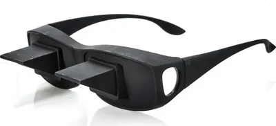 Produktbild von Fernseh Lese Winkelbrille 90 Grad Blick | Prismabrille Fernsehbrille | Umlenkende TV Bett Prisma Brille Lesebrille | Zum Lesen Im Liegen