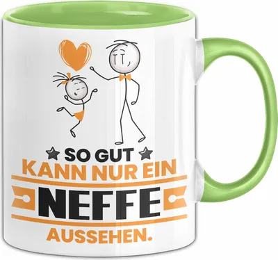 Produktbild von Neffe Geschenk Tasse So Gut Kann Nur Ein Neffe Aussehen Geschenkidee Kaffee-Becher (Grün)