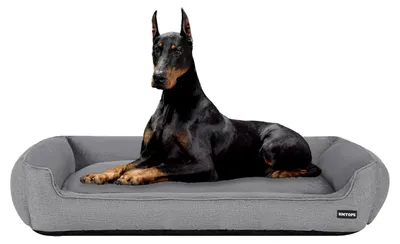 Produktbild von Hundebett 120 x 90 x 30 cm, hellgrau, abnehmbar und waschbar, für Zuhause