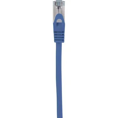 Productafbeelding van Renkforce RF-5056418 RJ45 netwerkkabel CAT 6a S/FTP, 20.00 meter, blauw, met vergrendelingsbescherming, vlamvertragend, 1 stuk.