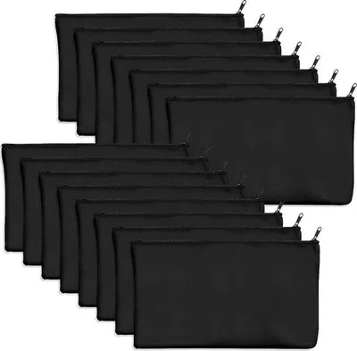 Immagine prodotto di Famanu, confezione da 15 sacchetti cosmetici - colore nero, dimensioni 21 x 12 cm