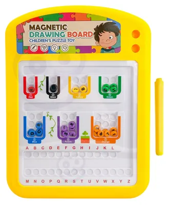 Produktbild von Woopie Edukatives Magnetisches Tafel-Puzzle Sortierspiel Alphabet Lernen 3+
