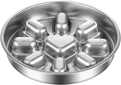 Produktbild von Langsamer Essender Hunde-Futtertrog – 23 cm 304 Stahl Langsamer Fresser für mittelgroße Hunde | Verhinderung von Blasenbildung Waschmaschinenfestes Futtertrog | Anti-Gulpen-Futtertröge für Hunde eine gesunde Verdauung