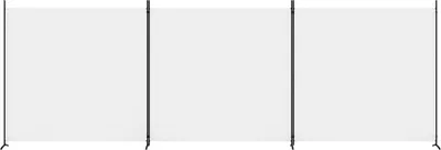 A white three-panel screen divider.