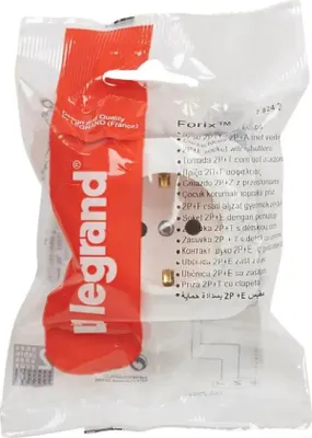 Obrázek produktu pro Legrand 782420, Typ F, 2P+E, Bílá, IP2X, IK04, 250 V